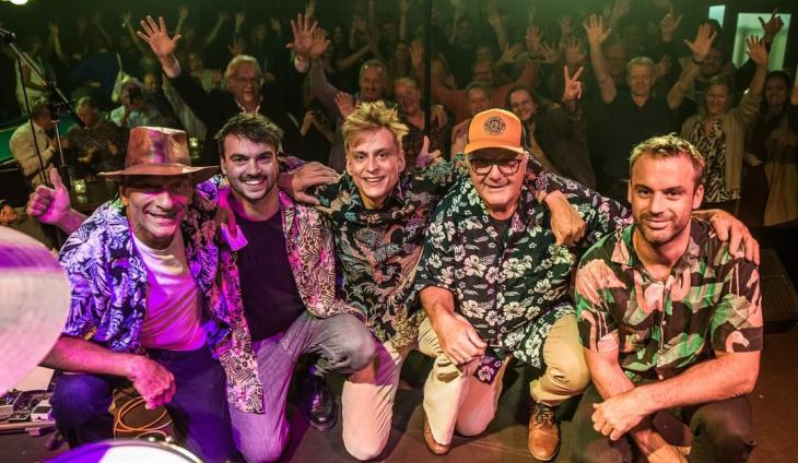 Leden van muziekgroep Xerxes &amp; The Immortals