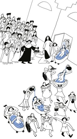 Cartoon over het luisterverhaal