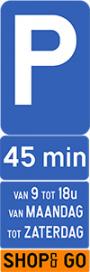 Verkeersbord shop-and-goplaats