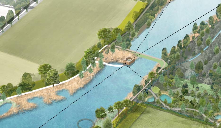 Vanuit het faunafort kan je de twee vijvers observeren zonder de natuur te storen Vanuit het faunafort kan je de twee vijvers observeren zonder de natuur te storen