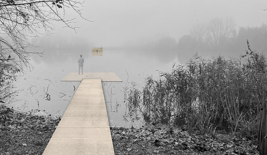 Zicht op het faunafort vanaf de achterzijde van de Sportschuur Zicht op het faunafort vanaf de achterzijde van de Sportschuur