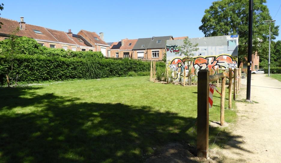 Hondenloopzone in park De Bruul